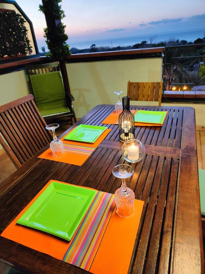 "Appartamento Del Mare Gliaca" Con Vista Isole Eolie,Ampia Terrazza,Wifi E Parcheggio Privato Gratuito Piraino Exterior foto