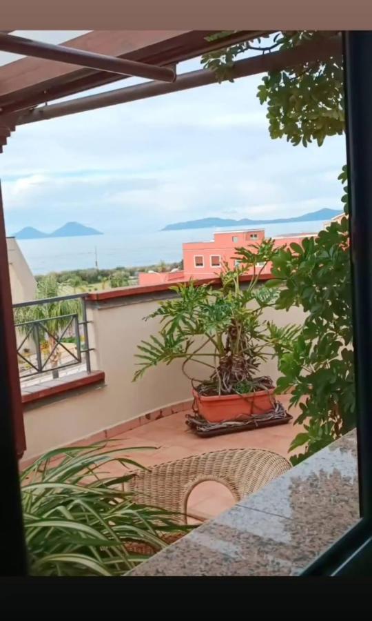 "Appartamento Del Mare Gliaca" Con Vista Isole Eolie,Ampia Terrazza,Wifi E Parcheggio Privato Gratuito Piraino Exterior foto